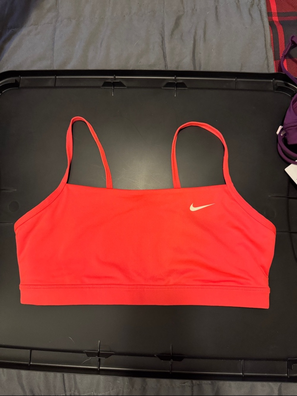 Nike Coral Pink Lightweight Strappy Sports Bra